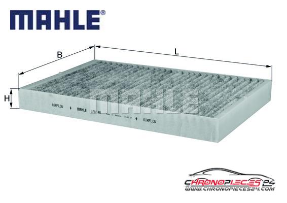 Achat de MAHLE LAK 46 Filtre, air de l'habitacle pas chères