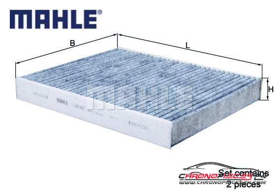 Achat de MAHLE LAK 467/S Filtre, air de l'habitacle pas chères