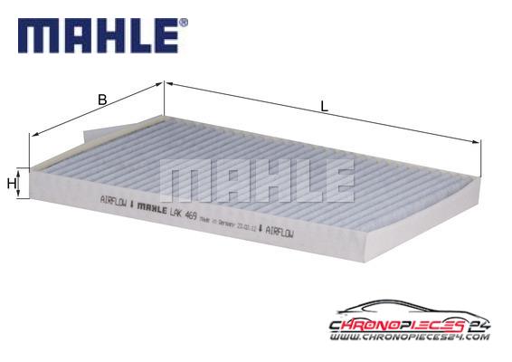 Achat de MAHLE LAK 469 Filtre, air de l'habitacle pas chères