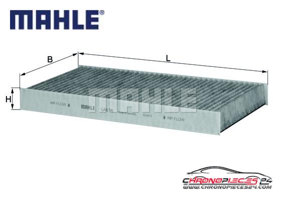 Achat de MAHLE LAK 56 Filtre, air de l'habitacle pas chères