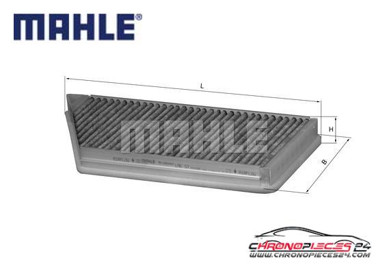 Achat de MAHLE LAK 57 Filtre, air de l'habitacle pas chères