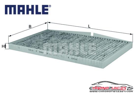 Achat de MAHLE LAK 58 Filtre, air de l'habitacle pas chères