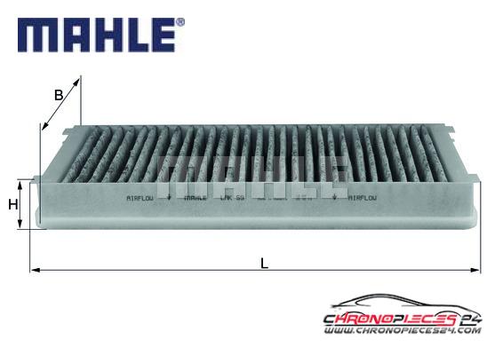 Achat de MAHLE LAK 59 Filtre, air de l'habitacle pas chères