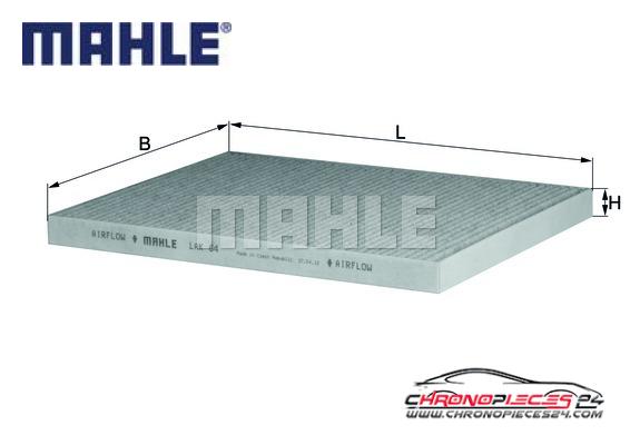 Achat de MAHLE LAK 64 Filtre, air de l'habitacle pas chères