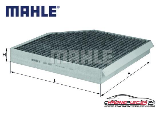 Achat de MAHLE LAK 667 Filtre, air de l'habitacle pas chères