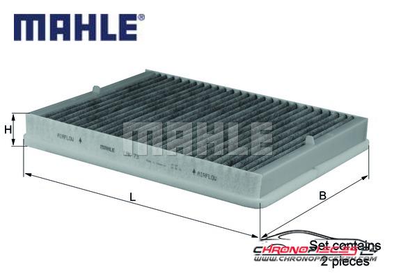 Achat de MAHLE LAK 73/S Filtre, air de l'habitacle pas chères