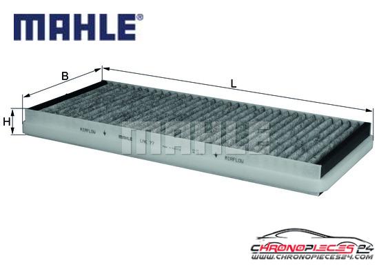 Achat de MAHLE LAK 77 Filtre, air de l'habitacle pas chères