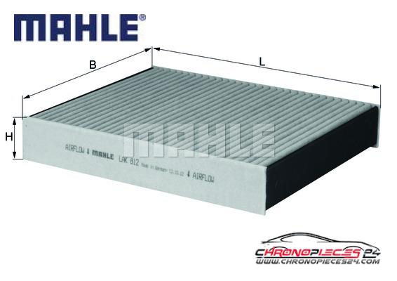 Achat de MAHLE LAK 812 Filtre, air de l'habitacle pas chères