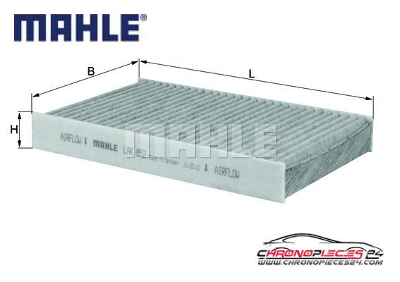 Achat de MAHLE LAK 852 Filtre, air de l'habitacle pas chères