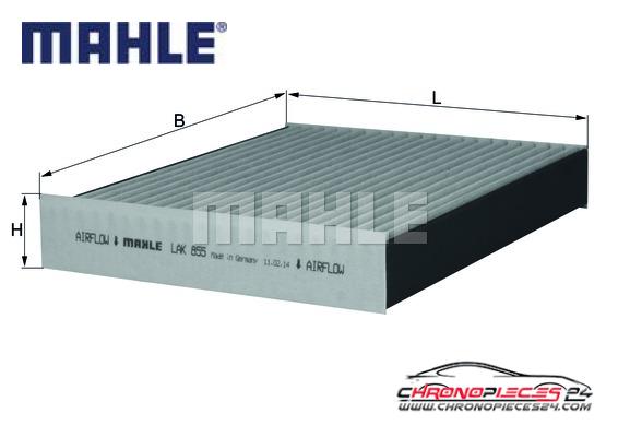 Achat de MAHLE LAK 855 Filtre, air de l'habitacle pas chères