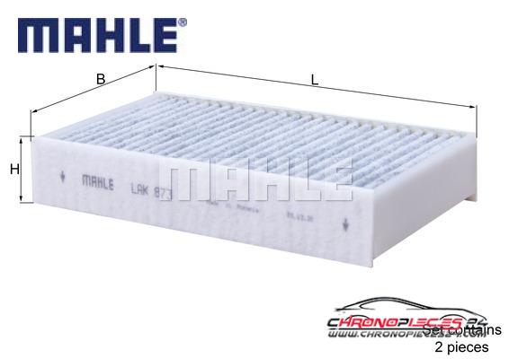 Achat de MAHLE LAK 873/S Filtre, air de l'habitacle pas chères