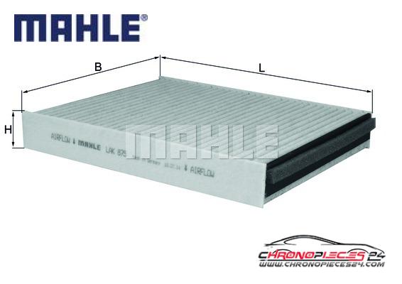 Achat de MAHLE LAK 875 Filtre, air de l'habitacle pas chères