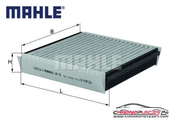 Achat de MAHLE LAK 96 Filtre, air de l'habitacle pas chères