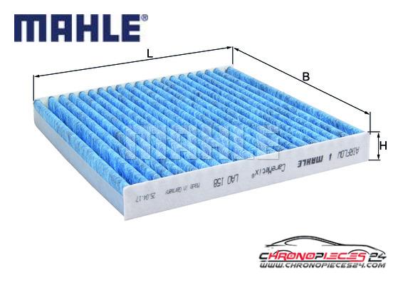 Achat de MAHLE LAO 158 Filtre, air de l'habitacle pas chères