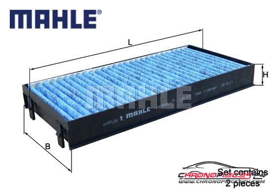 Achat de MAHLE LAO 221/S Filtre, air de l'habitacle pas chères