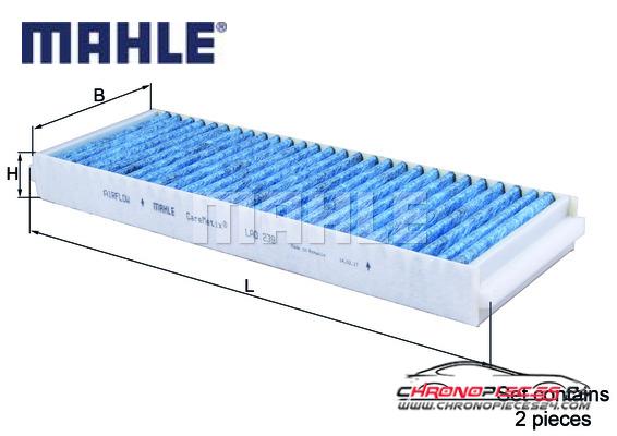 Achat de MAHLE LAO 239/S Filtre, air de l'habitacle pas chères