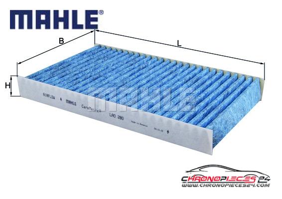 Achat de MAHLE LAO 280 Filtre, air de l'habitacle pas chères