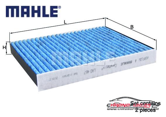 Achat de MAHLE LAO 467/S Filtre, air de l'habitacle pas chères