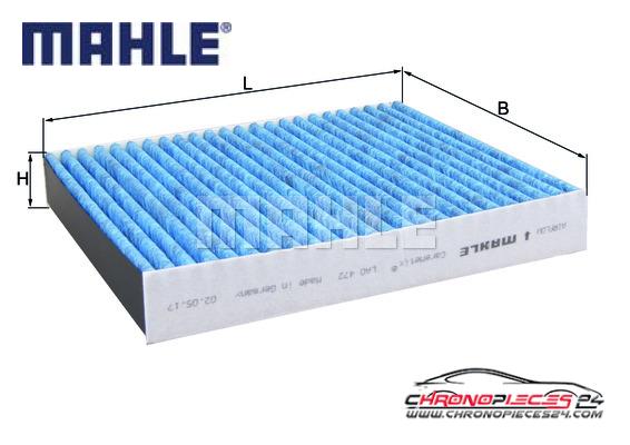 Achat de MAHLE LAO 472 Filtre, air de l'habitacle pas chères