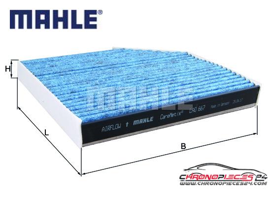 Achat de MAHLE LAO 667 Filtre, air de l'habitacle pas chères