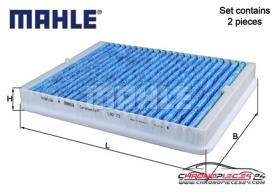 Achat de MAHLE LAO 73/S Filtre, air de l'habitacle pas chères