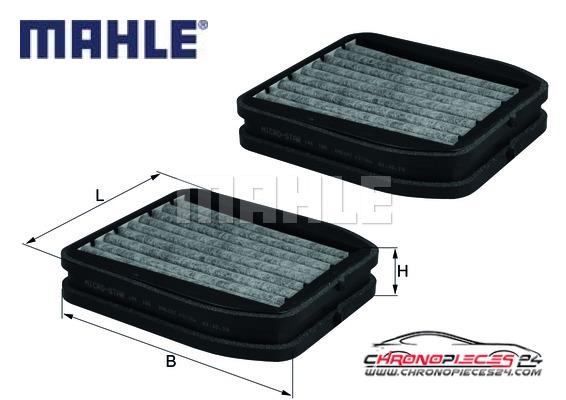 Achat de MAHLE LKK 165/S Filtre, air de l'habitacle pas chères