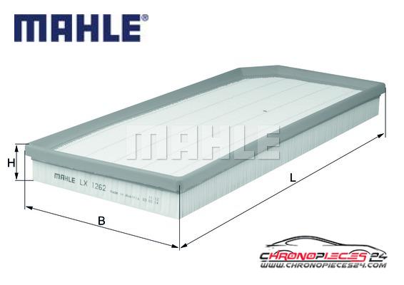 Achat de MAHLE LX 1262 Filtre à air pas chères