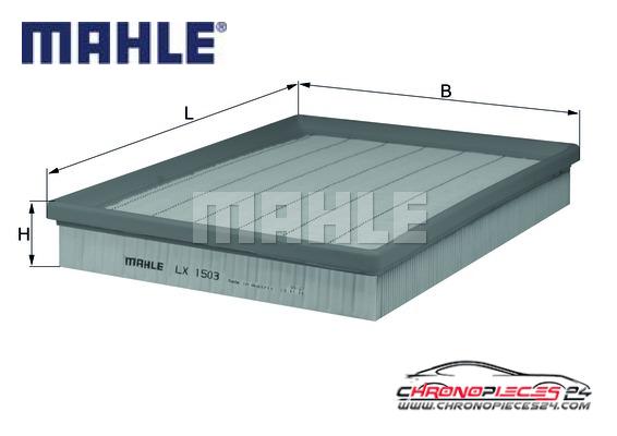 Achat de MAHLE LX 1503 Filtre à air pas chères