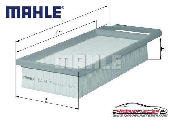 Achat de MAHLE LX 1619 Filtre à air pas chères