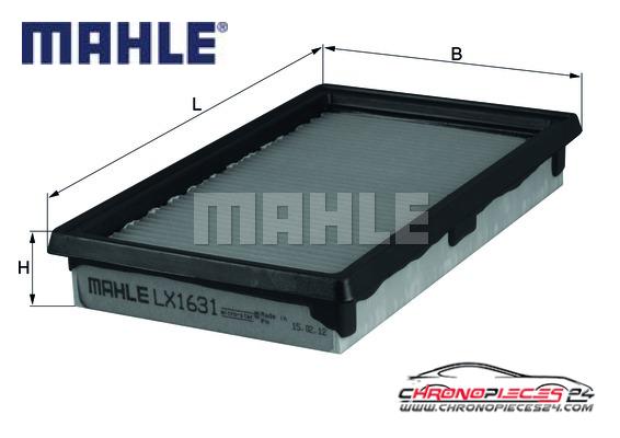 Achat de MAHLE LX 1631 Filtre à air pas chères