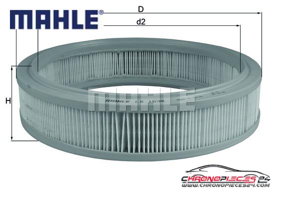 Achat de MAHLE LX 1638 Filtre à air pas chères