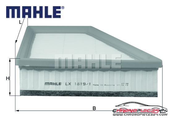 Achat de MAHLE LX 1819/1 Filtre à air pas chères