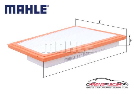 Achat de MAHLE LX 1850/2 Filtre à air pas chères