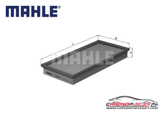 Achat de MAHLE LX 2062 Filtre à air pas chères