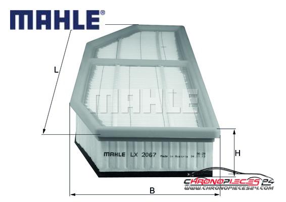 Achat de MAHLE LX 2067 Filtre à air pas chères