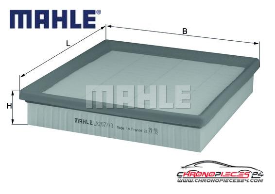 Achat de MAHLE LX 2077/3 Filtre à air pas chères