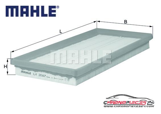 Achat de MAHLE LX 2087 Filtre à air pas chères