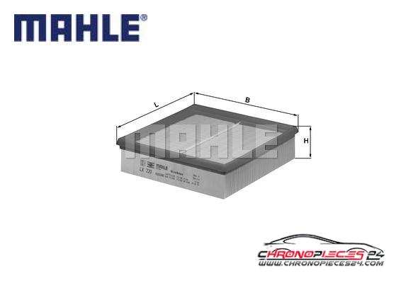 Achat de MAHLE LX 220 Filtre à air pas chères