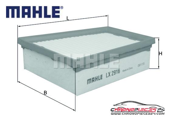 Achat de MAHLE LX 2916 Filtre à air pas chères