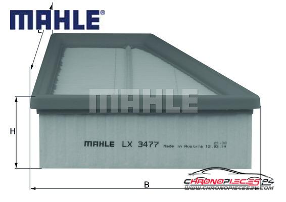 Achat de MAHLE LX 3477 Filtre à air pas chères