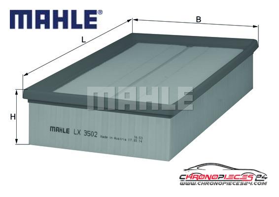 Achat de MAHLE LX 3502 Filtre à air pas chères