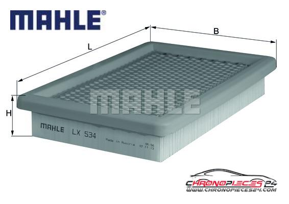 Achat de MAHLE LX 534 Filtre à air pas chères