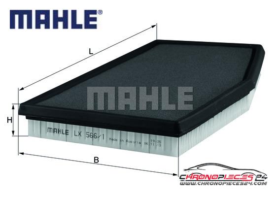 Achat de MAHLE LX 566/1 Filtre à air pas chères