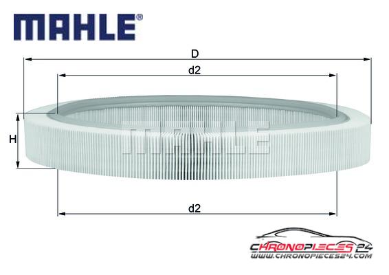 Achat de MAHLE LX 61 Filtre à air pas chères