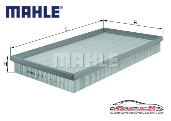 Achat de MAHLE LX 614 Filtre à air pas chères