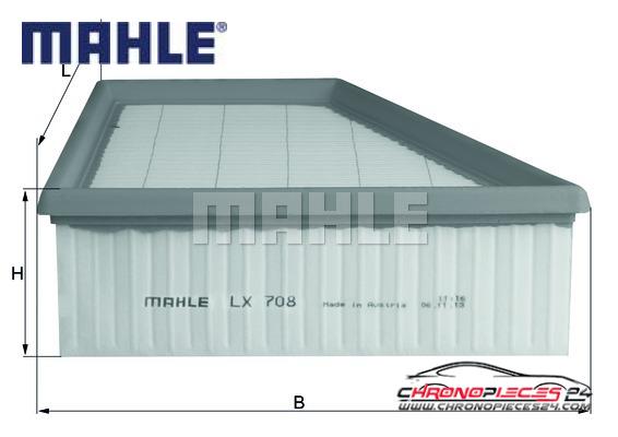 Achat de MAHLE LX 708 Filtre à air pas chères