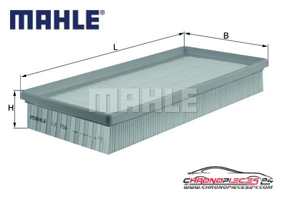 Achat de MAHLE LX 756 Filtre à air pas chères