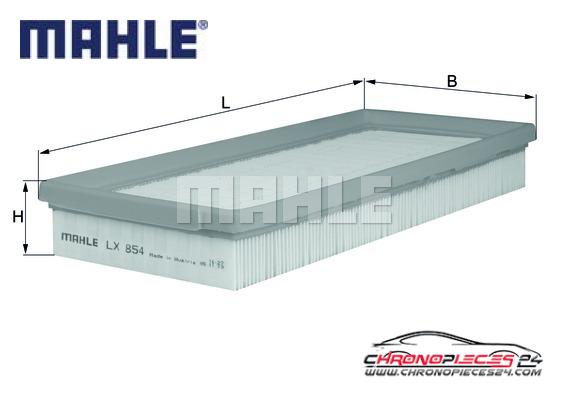 Achat de MAHLE LX 854 Filtre à air pas chères