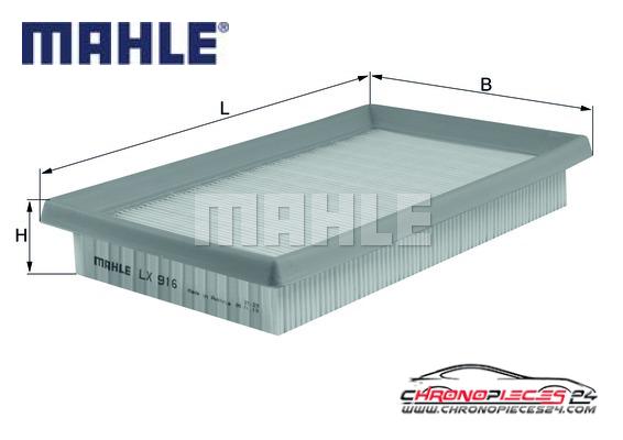 Achat de MAHLE LX 916 Filtre à air pas chères