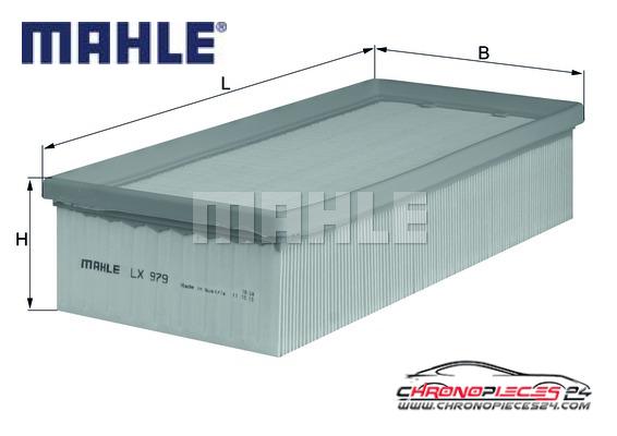 Achat de MAHLE LX 979 Filtre à air pas chères